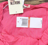 Miken Juniors Tiered Dress Swim Cover Up I9672P544 Hot Pink Lurex Stripe XS