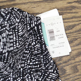 Swim Solutions Womens Abstract Bow Swimdress One Piece Swimsuit Black / White 14