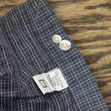 Culturata Tailored Fit Button Up Long Sleeve Dress Shirt Blue Check L 16 1/2 42