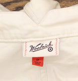 Woolrich X TGT Mid-Rise Barrel Leg Cargo Denim Jeans Pants Cream Off White 17