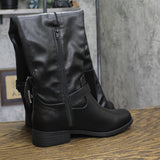 Sun + Stone Womens Anyaa Over the Knee Dress Boots 10017856500 Black Smooth 7M