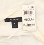 Alfani Chiffon Sleeve Open Front Cardigan 100142028MS Calla Lily Off White M