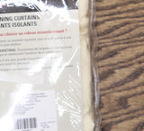 Thermalogic Topsions Room Darkening Curtain Panel Pair Natural Brown 80x63