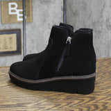 Clarks Women's Airabell Zip Ankle Boot 26163310 Black Suede 7M