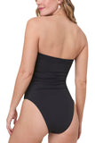 Andie Womens Pana Strapless One Piece Swimsuit AO568 Black M