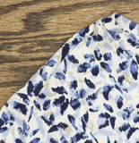 Preswick & Moore Crewneck Short Sleeve Knit T-Shirt Top White / Blue Multi 2X