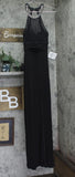 Speechless Juniors Embellished Ruched Cutout Gown Black 5