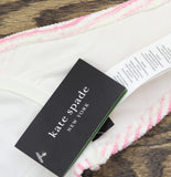 Kate Spade Womens Striped Smocked Bikini Swim Top Pink Multi XL