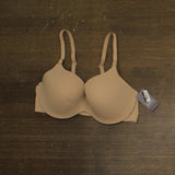 Auden Womens Luxe Stretch Comfort Wire Demi Bra 94266736 Pearl Tan Brown 38C