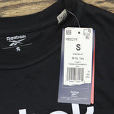 Reebok Womens Graphic Big Logo Tee HB2271 Black S