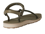 Teva Womens Original Universal Slim Lea Sport Sandal Burnt Olive Green 9M