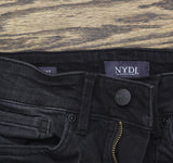NYDJ Womens Marilyn Straight Leg Jeans Black Wash 00P