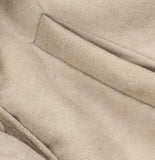 Wild Fable Shawl Collar Waist Tie Button Down Faux Shearling Coat Tan Brown S