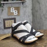 Bearpaw Solana Cork Strappy Sandals 1009137191 Black 9M
