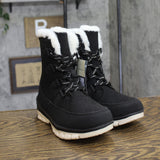 Universal Thread Womens Corie Boots Winter Lace Up 94642619 Black 6M