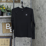 Hurley Womens Long Sleeve Active T-Shirt Tee 1673abf4090e41 Black M