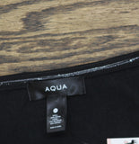Aqua Placed Crochet Lined Midi Dress GMS58613 Black M