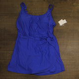 Raisins Curve Calabria Swim Dress One Piece P840087 Blue 20W