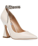Steve Madden Chained Pumps Amputee Replacement Left Shoe Only Bone Leather 5M