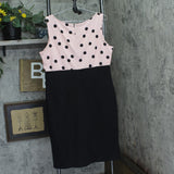 Ny Collection Blazer Jacket Polka Dot Two Piece Dress Set Katiya Pink / Black 16