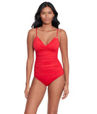 Lauren Ralph Lauren Beach Club Toggle Underwire Camikini Top 20401120 Red 8
