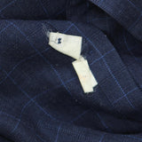 Hongdou Mens Button Up Woven Long Sleeve Shirt 166e88935b3da7 Blue Plaid 42