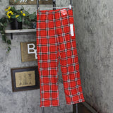 Wondershop Womens Plaid Microfleece Holiday Pajama Pants 94690534 Red S