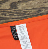 Lauren Ralph Lauren Macrame-Ring Hipster Bikini Bottom Persimmon Orange 10