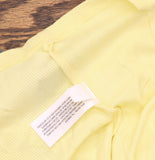 Wild Fable Womens Short Sleeve Double V-Neck Ribbed T Shirt Top Light Yellow L