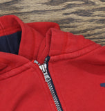 Tommy Hilfiger Boys Full Zip Fleece Sweatshirt Logo Red XL (20)