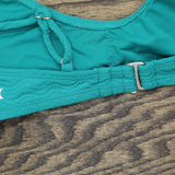Hurley Juniors Wave Scrunch Bralette Bikini Swim Top HU009T5 Teal Blue XS