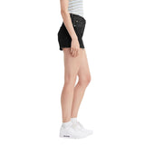 Levi's 501 Original Distressed Button Fly Jean Shorts Jorts Lunar Black 30