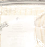 Hotel Collection Strie 3-Piece Duvet Cover Set Ivory Off White Full / Queen