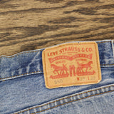 Levi's Womens Upcycle Crochet Baggy 550 Jeans Blue See Measurements