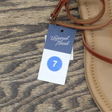 Universal Thread Womens Elizabeth Ankle Strap Sandals 93653822 Cognac Brown 7M