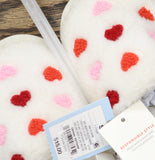 Cat & Jack Toddler Nova Valentine Hearts Scuff Slipper White Multi S (5T/6T)