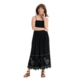 Universal Thread Button-Front Smocked Maxi Sundress 94442789 Black L