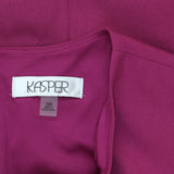 Kasper Womens Plus Size Sleeveless Sheath Lined Midi Dress Berry Purple 16W