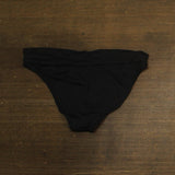 La Blanca Womens Island Goddess Shirred Band Hipster Bikini Bottom Black 14