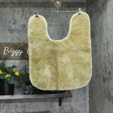 Garland Rug Plush Bathroom Rug Mat Set with Non-Slip Backing Linen Brown 3-Piece