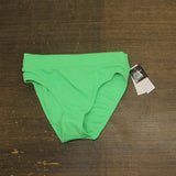 Salt + Cove Juniors Ribbed Banded High-Waist Bikini Bottom Mint Tea Green L