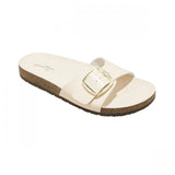 Universal Thread Womens Cameron Single Band Footbed Sandals Cream Off White 11M