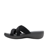 Clarks Breeze Rae Cam Slip-On Sandals 26182100 Black / Gray 9.5M