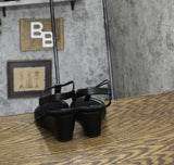 Style & Co. Womens Mulan Snake Print Wedge Sandals MULANPBK2 Black 6.5M