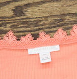 Charter Club Lace-Trimmed V-Neck Knit Top 100142938MS Sandy Pink 2XL