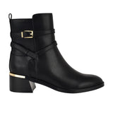 Calvin Klein Womens Buckle Jasen Bootie KCJASEN Black 6.5M
