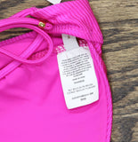 Becca Womens Monte Carlo Halter Top Bikini Swim 223157 Azalea Pink M
