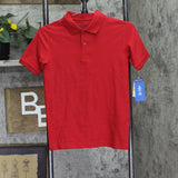 Nautica School Uniform Short Sleeve Pique Polo Shirt NUFBB03F-646 Red M (10-12)