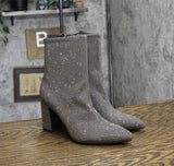A New Day Womens Cassidy Rhinestone Ankle Boots 91636630 Silver Gray 6.5M