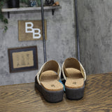 JBU By Jambu Comfort Casual Fashion Slip On Wedge Sandal Black / White 9.5M